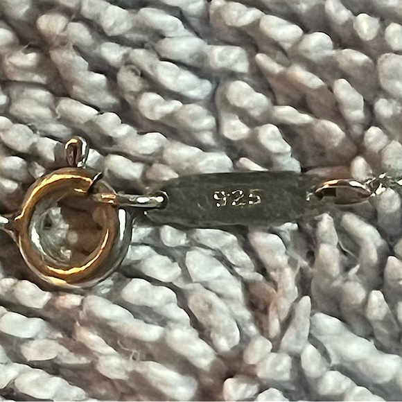 Tiffany Blue Double Heart Silver necklace - Picture 7 of 9